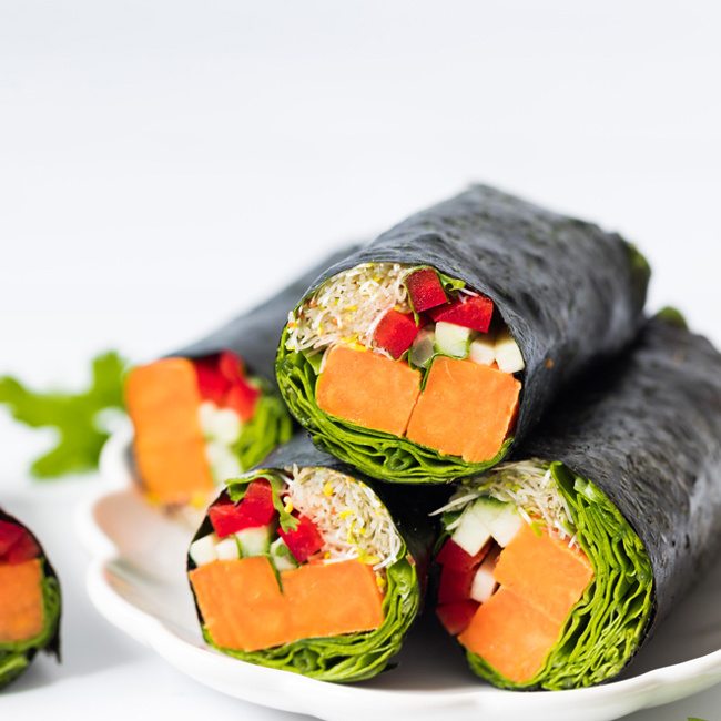 Sweet Potato Nori Wraps