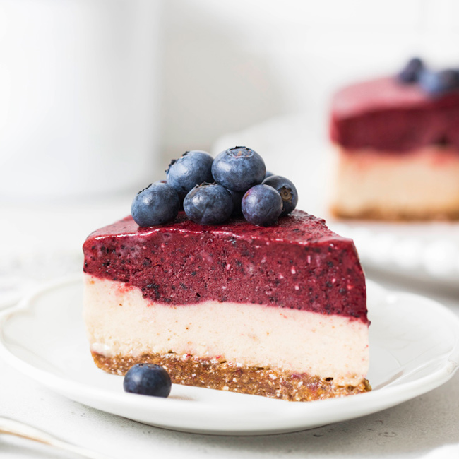 Wild Blueberry Ice Cream Cake