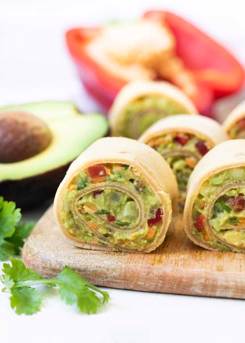 Avocado Veggie Pinwheels