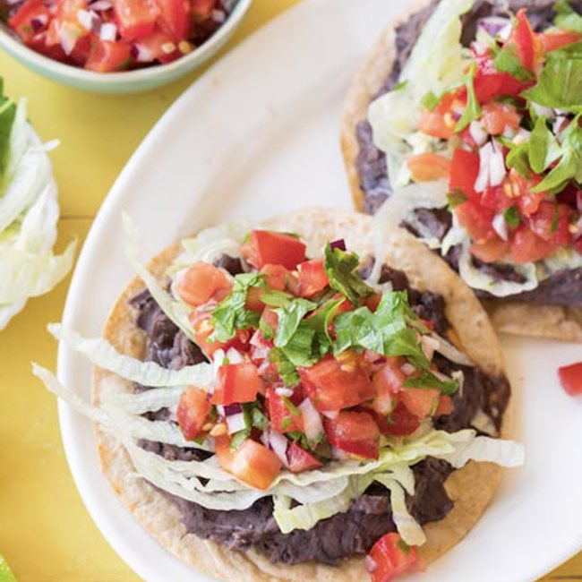 Black Bean Tostada