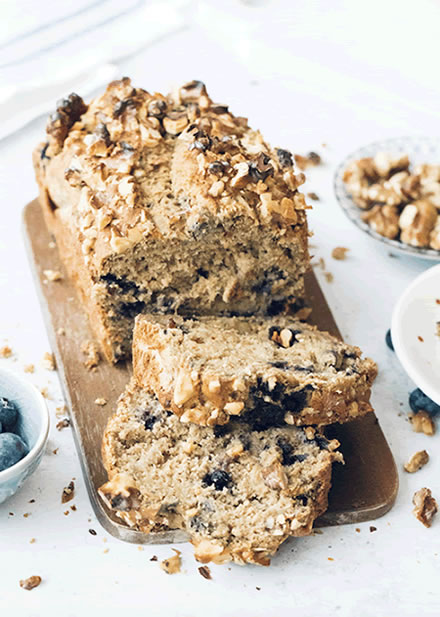 Wild Blueberry Banana Bread 