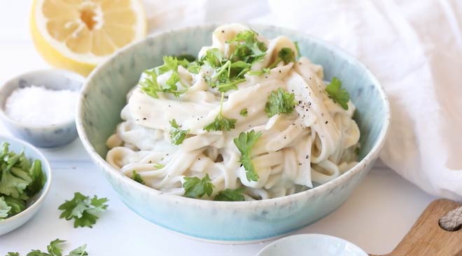 Cauliflower Alfredo Fettucine 