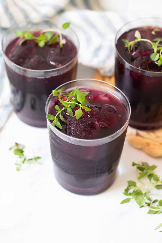 Wild Blueberry Thyme Iced Tea