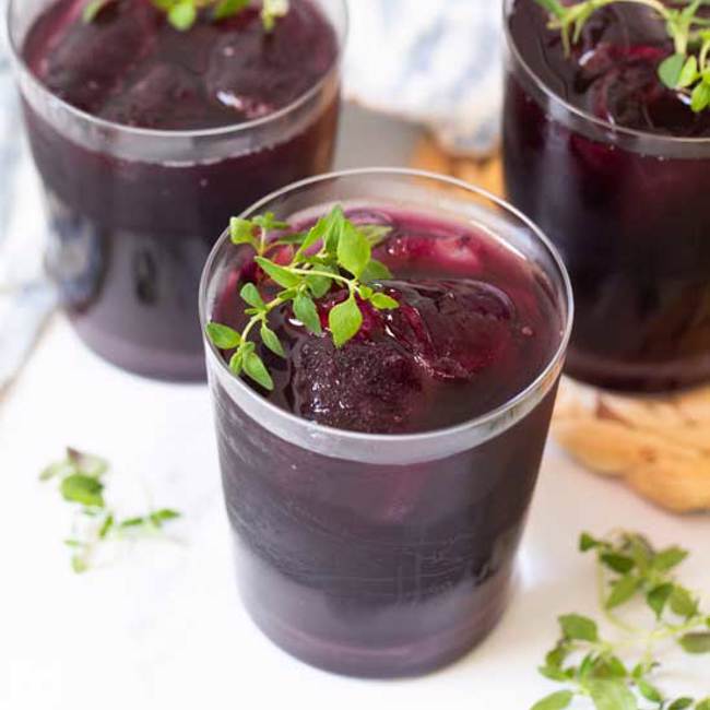 Wild Blueberry Thyme Iced Tea