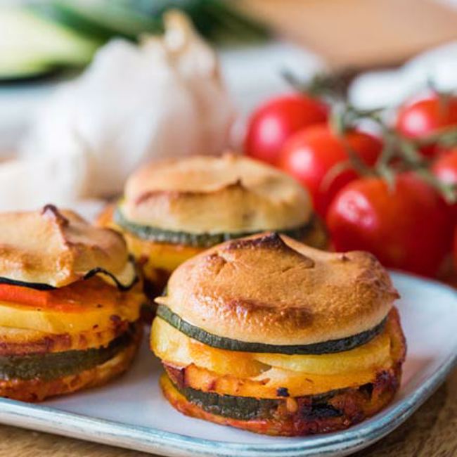 Veggie Lasagna Cupcakes