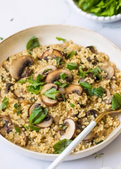 Mushroom & Herb Millet Risotto