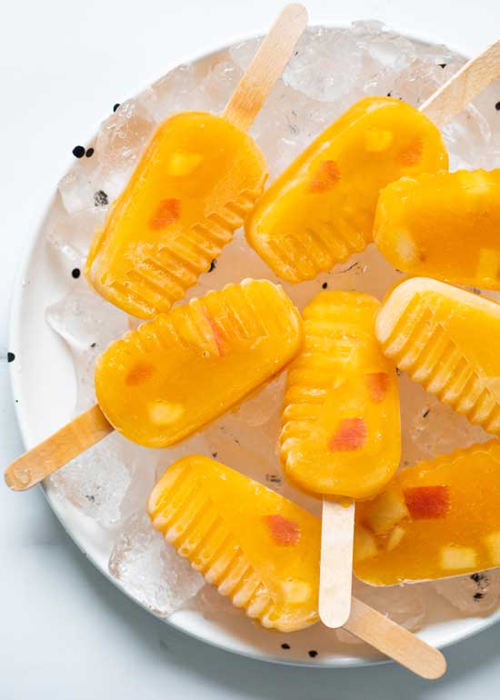 Peach Popsicles