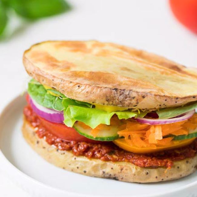 Potato Veggie Sandwiches