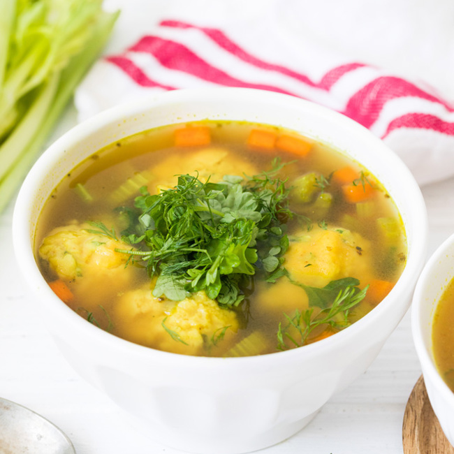 Chickpea Dumpling Soup