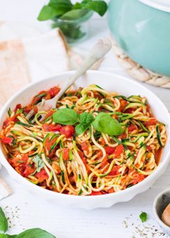 Zucchini Noodles With Marinara Sauce