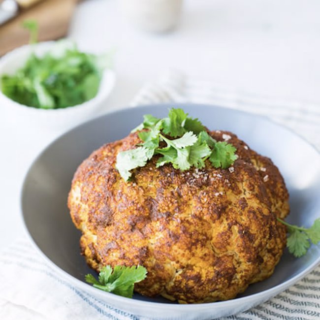 Roasted Whole Cauliflower