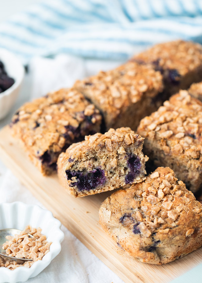 Fat-Free Wild Blueberry Coffee Cake